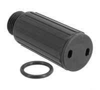 Valve de reniflard pour compresseur d'air - Filetage M15 x 1,50 mm - Avec joint d'étanchéité - Anti-injection d'huile - Pour accessoires de pompe - Noir