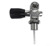 Valve de réservoir de plongée en alliage d'aluminium 3500 psi haute résistance à la pression pour DIN pour joug compatibilité G3/4 M18 x 1,5 filetage de précision finition argent pour équipement de