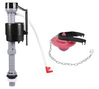 Valve de réservoir de toilette en plastique Entrée inférieure Remplissage | Valve à aiguille précise, débit d'eau réglable, remplissage efficace du réservoir, fonctionnement silencieux