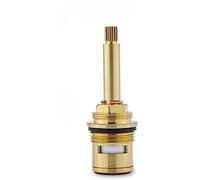 Valve de robinet de remplacement, cartouche de disque à tige en céramique en laiton, valve de robinet quart de tour 3/4"" en céramique(Blue)