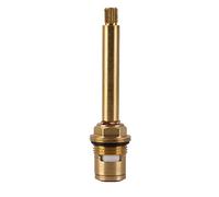 Valve de robinet remplacement, cartouche disque à tige en céramique, insertion glande, valve quart tour 1/2" laiton et