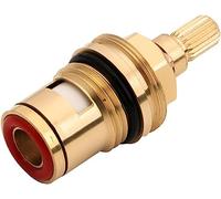 Valve de robinet remplacement, cartouche disque tige en céramique laiton, valve à quart tour 1/2"