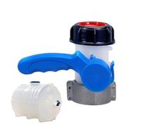 Valve de tonneau portable - Valve adaptateur IBC Tote de 6,3 cm, raccord fileté grossier, robinet de rechange anti-fuite avec joint en silicone | Contrôle précis du débit de sortie pour réservoirs de