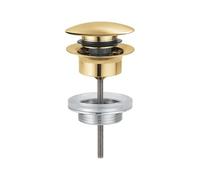 Valve de vidange avec vidange automatique 1 1/4" avec push open, 4 x 10 x 12 cm, couleur chrome (référence : 65807GN0)