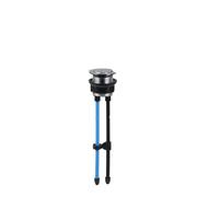 Valve de vidange de réservoir de toilette, Compatible avec le Kit de joint de bouton et de tuyau à soufflet de Valve d'entrée for Ro-ca(Bronze)