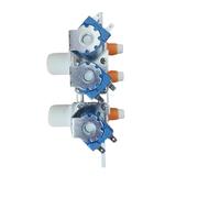 Valve d'eau 3 voies à double entrée pour lave-linge, 334903220309 | Remplacement d'électrovanne, double entrée, sorties 3 voies, plastique et métal