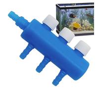Valve d'eau - Tuyau d'air et raccord pour distributeur - Diviseur de pompe à air avec levier de contrôle de flux - Accessoire d'aquarium facile à installer