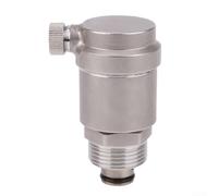 Valve d'échappement automatique en acier inoxydable compatible DN15/DN20, indispensable pour la plomberie pour éviter les sas et maintenir la pression (DN25)