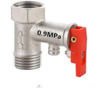 Valve Décharge Pression Laiton Massif Chauffe-Eau | Laiton massif pour forgé, fonction anti-retour intégrée, évite le gaspillage d'eau, et fiable(60 Grams / 0.9 MPa)