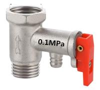 Valve Décharge Pression Laiton Massif Chauffe-Eau | Laiton massif pour forgé, fonction anti-retour intégrée, évite le gaspillage d'eau, et fiable(80 Grams / 1.0 MPa)