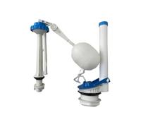 Valve d'entrée de réservoir d'eau de toilette, bouton poussoir, accessoires faciles à installer, Valve de remplissage, poignée de traction bleue et blanche, Kit de réparation de toilettes, 1 ensemble