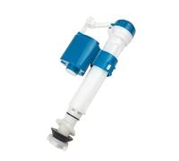 Valve d'entrée d'eau de toilette Robinet d'admission de réservoir de toilette universel, chasse d'eau réglable, blanc et bleu, hauteur 210-320 mm