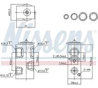 Valve d'expansion de climatisation R 134a 999457 NISSENS pour RENAULT KADJAR