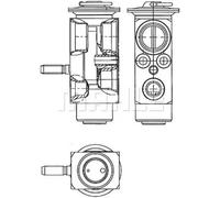 Valve d'expansion de climatisation R 134a AVE 114 000P MAHLE pour SMART
