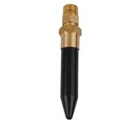 Valve d'inclinaison NPT 1/4-18 pour gonflage de ballon à l'hélium, adaptateur en laiton pour régulateur de ballons en latex, noir doré, 10,9 cm, 175 PSI pression maximale, buse en caoutchouc, contrôle