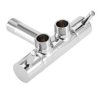 Valve Douche Bras de Douche Inverseur 2 Voies En Laiton pour Contrôler le Courant d’Eau pour Douche Salle De Bains Lavabo Robinets, Filetage de Tuyau G1 / 2 "