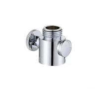 Valve droite de 10,2 cm, débit d'eau réglable avec contrôle à bouton unique, design standard à 4 points pour interrupteur de douche de salle de bain