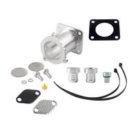 Valve EGR Bouchons De Thermostat De Refroidissement, Adaptateur En Argent, Pour BMW Série 1 3 5 6 7 X3 X5 X6 Pour E60 E61 E70 E71 E87 E90 E91 E9 Suppression EGR(Full kit silver plug)