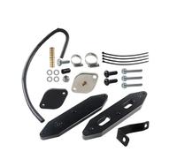 Valve EGR Kit Refroidissement Vanne EGR, Liquide Refroidissement Pour Ford Pour F250 Pour F350 2011-2019 6,7l Pour Powercourse Diesel Noir Suppression EGR