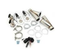 Valve EGR Recirculation Kit Tuyaux D'échappement Électriques En Y, 2.5 Ou 3 Pouces, Double Paire Têtes En Y Acier Inoxydable, Avec Commande Commutateur