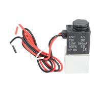 Valve Électromagnétique Pneumatique 12V DC, 1/4 Pouce, 2 Voies Fermée, Aluminium - Ouverture Rapide, Compacte et Durable pour Gaz et Liquides