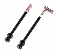 GRANITE Juicy Nipples Paires de Valves Tubeless Cycle + Bouchons démonte Obus Adulte Unisexe, Pink, 80mm
