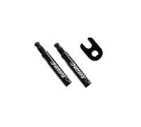 Valve extension Vittoria 20mm alu (2 pcs) Noir