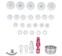 Valve flotteur de rechange pour autocuiseur Hawkins - Kit de valve de sécurité en silicone - Bague d'étanchéité - Taille S - Finition argentée