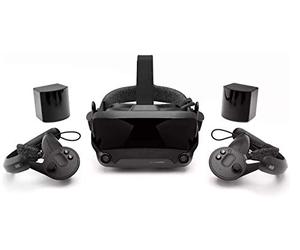 Valve Index - Casque VR complet - Noir - Compatible avec Linux, Windows - Oculus, PlayStation Vita - Ecran LCD 1440 x 1600, Double ecran, Haut-parleurs hors-oreille