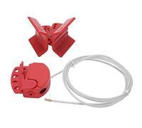 Valve Lockout Cable | Adjustable Design for Harsh Conditions | 1.8 - Meter 4mm Steel Cable with 4 - Padlock Capacity | Multiperson Protection for Industrial Valves