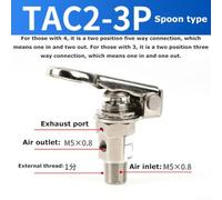 Valve mécanique compacte en laiton, 2 positions 35 voies, design anti-fuite pour une performance améliorée dans les systèmes haute pression (TAC2-4V (TAC2-3P (cuillère))