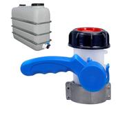 Valve morte pour réservoir - Adaptateur filetage 6 cm - Pièce de rechange avec joint en silicone - Connecteur étanche et résistant - Pour garage et secteur industriel