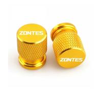 Valve Pneu Moto en Aluminium Aluminium Bouchon Val pour 310R 310X 310V 310 T2 G1 125 U1 U 155 ZT T310 350E 350 Bouchon De Valve Moto TWheel avec Capuchon d'air(Golden-Zontes)