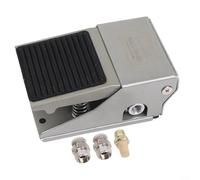 Valve pneumatique à pédale, interrupteur de contrôle de pression d'air, 3 voies 2 positions 6,35 mm PT interrupteur à pied pneumatique pour contrôle d'air industriel