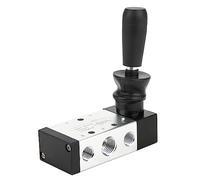 Valve Pneumatique Manuel 5 Ports 2 Positions, Commande Par Levier, Pression 0~0,8 Mpa - Haute Résistance, Étanchéité Fiable, Adaptée Aux Systèmes Industriels Pneumatiques (4H210-08)