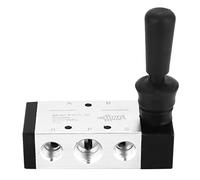 Valve Pneumatique Mécanique 2 Position 5 Voies PT3 / 8, Corps en Alliage d'Aluminium - Léger et Compact, Commande Manuelle Facile, Performance Stable et Étanche