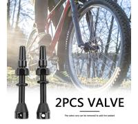Valve Presta En Alliage Cnc, 2x40mm, Tubeless, Avec Capuchon, Pour Le Cyclisme En Plein Air, Le Divertissement, Le Vtt