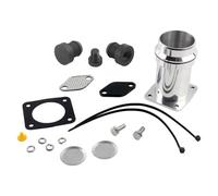 Valve Recirculation Gaz D'échappement Pour BMW E46 E60 E61 E65 E83 E53 Version Courte Adaptateur Bouchons D'obturation Kit De Retrait De Bouchons De Thermostat De Refroidisseur(Full kit Black plug)