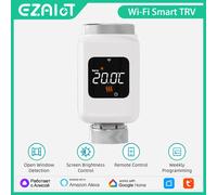 Valve thermostatique intelligente Tuya WiFi TRV, programmable, contrôle de la température à distance via APP, tête thermostatique pour radiateur, commande vocale Alexa Google Home Alice, TRV sans 1PCS