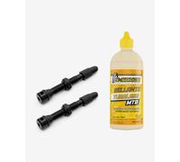 Valve Tubeless SpeedSix 60 mm 1 trou + Liquide d'étanchéité X-Sauce pour tubeless VTT
