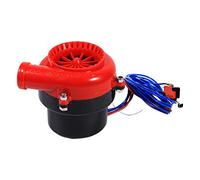 Valve turbo de décharge électronique fausse voiture kit simulateur son BOV analogue soupape électrique avec support montage et accessoires rouge-Fake Turbo