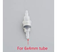 Valve unidirectionnelle for tube d'encre, 1 pièce, for connecteur de tuyau d'encre d'imprimante à jet d'encre, valve du système d'alimentation en encre(Transparent 6X4)