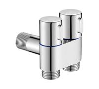 Valve Wall-Mounted One-In-Two-Out Water - 2 Way Shower Valve | Zinc Alloy Multi-Functional Outlet | 2 Way Water Hose Splitter | for Dirt Grime Daily Bathroom Toilet Personal