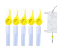 Valves De Cathéter En Silicone, 5 pièces Cathéter Et Sonde Urinaire, facile à utiliser avec des bords lisses et des tubes pour l'évacuation de l'urine, alternative efficace à la valve de sac de jambe