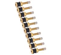 Valves de Pneu de Camion Grandes Tiges de Valve en Laiton Tr500 Tr500, Pince Robuste en Laiton Droit dans la Tige de Valve de Pneu de Camion Tubeless 10 Pièces