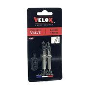 Valves de pneu tubeless laiton Velox Presta (x2) Argenté