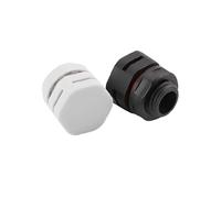 Valves de ventilation étanches Purge d'air automatique en nylon M6 imperméable et respirant, valve à vis en plastique M16*1,5 avec bouchon de verrouillage manuel M40 M5(Black,M12X1.5_20PCS)