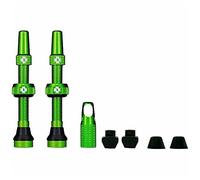 Valves Pour Pneu Sans Chambre À Air - Paire De 2 - Alu - 44mm - Vert - Muc-Off