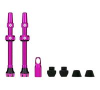 Valves pour pneu sans chambre à air - Paire de 2 - Alu - 60mm - Rose - Muc-Off