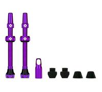 Valves Pour Pneu Sans Chambre À Air - Paire De 2 - Alu - 60mm - Violet - Muc-Off